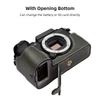 Kép 7/8 - Félkamera tok Fuji XS10-hez, PU bőr, vállpánttal, nyitható aljjal, markolattal, védőtok - Zöld
