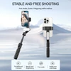 Kép 13/20 - A6 hordozható gimbal stabilizátor okostelefonhoz, kihúzható szelfibot állvány LED fény, távirányítóval vloghoz és élő közvetítéshez