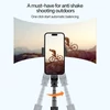 Kép 14/20 - A6 hordozható gimbal stabilizátor okostelefonhoz, kihúzható szelfibot állvány LED fény, távirányítóval vloghoz és élő közvetítéshez