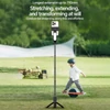 Kép 15/20 - A6 hordozható gimbal stabilizátor okostelefonhoz, kihúzható szelfibot állvány LED fény, távirányítóval vloghoz és élő közvetítéshez