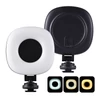 Kép 2/10 - 2 db zsebre rakható LED videólámpa, kamera fényképező LED fény, 3 világítási mód, 3 fokozatú fényerő, beépített akku, vakupapucs adapterrel