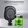 Kép 3/10 - 2 db zsebre rakható LED videólámpa, kamera fényképező LED fény, 3 világítási mód, 3 fokozatú fényerő, beépített akku, vakupapucs adapterrel