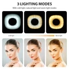 Kép 4/10 - 2 db zsebre rakható LED videólámpa, kamera fényképező LED fény, 3 világítási mód, 3 fokozatú fényerő, beépített akku, vakupapucs adapterrel