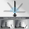 Kép 7/10 - 2 db zsebre rakható LED videólámpa, kamera fényképező LED fény, 3 világítási mód, 3 fokozatú fényerő, beépített akku, vakupapucs adapterrel