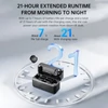 Kép 9/15 - TAKSTAR V2 dupla vezeték nélküli mikrofon, 100m hatótávval, zajszűrés, töltőtok, mágneses nyakpánt, iPhone 11-14 kompatibilis