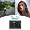 Kép 6/9 - Mini digitális videókamera 1080P, beépített akkumulátorral, LCD kijelzővel és vakuval fotókhoz, videókhoz - Fekete