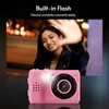 Kép 5/9 - Mini digitális videókamera 1080P, beépített akkumulátorral, LCD kijelzővel és vakuval fotókhoz, videókhoz - Pink