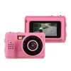 Kép 1/9 - Mini digitális videókamera 1080P, beépített akkumulátorral, LCD kijelzővel és vakuval fotókhoz, videókhoz - Pink