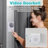 Kép 2/18 - WiFi okos csengő kamerával, TY alkalmazásvezérléssel, infravörös éjjellátással, tölthető videó kaputelefon, kétirányú hanggal otthonra, irodára - Fehér