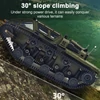 Kép 6/20 - Távirányítós tank, 2.4GHz terepjáró 360°-ban forgó játék fénnyel, újratölthető lánctalpas autó fiúknak és lányoknak - 1 akkumulátor
