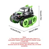 Kép 9/15 - Távirányítós kaszkadőr autó, 2.4 GHz 4WD, kétoldalas, vízen és terepen járó játékautó fiúknak és lányoknak - Zöld