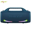 Kép 2/17 - ZEALOT S79 100W hordozható vezeték nélküli hangszóró - 24000mAh akkumulátor, színes fények, IPX7 vízálló, HiFi hangzás, BT 5.2 basszussal - Narancs