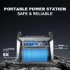 Kép 4/9 - ctechi st2000 hordozható áramforrás kempingezéshez és utazáshoz - 2000w, 15 kimenet, 1536wh lifepo4 akkumulátorral