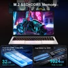 Kép 10/20 - Grafikai tervezésre alkalmas 15,6 hüvelykes kijelzővel, AMD Ryzen 5 laptop 1 TB SSD-vel és DDR5 RAM-mal, WiFi 6 támogatással