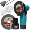 Kép 1/7 - 12 V 19500rpm M5 szögcsiszoló motor, multifunkciós elektromos vágó- és csiszolószerszám csempe, fa, kő, acél vágásához - 2 akkumulátor