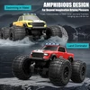 Kép 5/17 - Kétéltű távirányítású autó, 2.4GHz 4WD terepjáró, fényszórókkal, vízálló stuntszett gyerekeknek - Kék, 1 akkumulátor