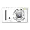 Kép 2/12 - H10 digitális gyerek fényképezőgép 4K videó funkcióval, 64MP felbontással és 18x zoommal - Fehér