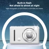 Kép 9/12 - H10 digitális gyerek fényképezőgép 4K videó funkcióval, 64MP felbontással és 18x zoommal - Fehér