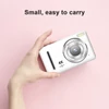 Kép 10/12 - H10 digitális gyerek fényképezőgép 4K videó funkcióval, 64MP felbontással és 18x zoommal - Fehér