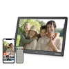 Kép 2/6 - Andoer 15,4 hüvelykes 1280x800 LED digitális képkeret 1080P videólejátszás, távirányító, zene, film, óra, naptár, e-könyv - Fekete