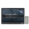 Kép 1/6 - Andoer 15,4 hüvelykes 1280x800 LED digitális képkeret 1080P videólejátszás, távirányító, zene, film, óra, naptár, e-könyv - Fekete