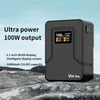 Kép 4/11 - ZGCINE V Lock akkumulátor 94.72Wh V Mount PD100W gyorstöltés D-Tap/USB-C/BP bemenettel és kimenettel kamerához, LED fényhez, monitorhoz - Fekete