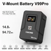 Kép 7/11 - ZGCINE V Lock akkumulátor 94.72Wh V Mount PD100W gyorstöltés D-Tap/USB-C/BP bemenettel és kimenettel kamerához, LED fényhez, monitorhoz - Fekete