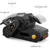 Kép 8/13 - 750W szalagcsiszoló 75x533mm, 10 csiszolószalaggal, porzsákkal, állítható sebesség, 2 az 1-ben porszívó adapter, 3m tápkábel