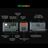 Kép 14/20 - Oscal PowerMax 6000 6000W strapabíró erőmű 3600-57600Wh LiFePO4 akkumulátor 14 aljzat 120V/240V kettős feszültség APP vezérlés por- és cseppálló