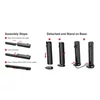 Kép 9/11 - ULTIMEA Apollo S40 2.2CH Bluetooth levehető soundbar TV-hez, 100W, 3 EQ mód, állítható basszus, ARC/Optikai/Aux/Fali rögzítés