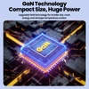 Kép 5/10 - Toocki TCT2C67-JRB01 67W GaN töltő, háromportos (kettős USB-C 67W + USB-A 22,5W) PD 3.0-val és biztonsági védelemmel