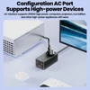 Kép 7/10 - Toocki TCT2C67-JRB01 67W GaN töltő, háromportos (kettős USB-C 67W + USB-A 22,5W) PD 3.0-val és biztonsági védelemmel