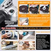 Kép 4/11 - 125 típusú elektromos csiszoló szerszám, kefementes motorral, multifunkciós sarokcsiszoló, kézi lítiumvágó, vágáshoz és polírozáshoz - 2 akkumulátor