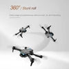 Kép 10/12 - S89 4K Wifi FPV RC drón, mini összecsukható quadkopter gravitációs érzékelővel, iránytű mód, gesztus fotó/videó funkcióval - Fekete, 2 akkumulátor