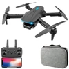 Kép 1/12 - S89 4K Wifi FPV RC drón, mini összecsukható quadkopter gravitációs érzékelővel, iránytű mód, gesztus fotó/videó funkcióval - Fekete, 2 akkumulátor