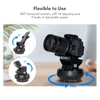 Kép 7/11 - Andoer YT1200 motoros panorámafej, 2 tengelyes, 360°-os forgás, távirányítóval, 9 sebességfokozattal, 1 kg teherbírással.