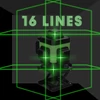 Kép 16/16 - Multifunkciós 16 vonalas lézeres szintező 3° önszintező gép, tölthető lítium akkumulátorral, állítható tripod állvánnyal - 2 akkumulátor