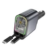Kép 5/16 - 4 az 1-ben visszahúzható autós töltő USB- és Type-C-porttal, LED-del, gyors töltés iOS és Android készülékekhez