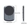 Kép 3/14 - A1A AI hangrögzítő mágneses audio rögzítő, 60 nyelv támogatás, zajcsökkentés, app vezérlés, előadásokhoz, meetingekhez és interjúkhoz - 8 GB