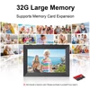 Kép 7/13 - 10,1 hüvelykes WiFi digitális képkeret, 1280x800 IPS érintőképernyő, Frameo alkalmazás, 32GB beépített memória - Fekete