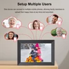 Kép 8/13 - 10,1 hüvelykes WiFi digitális képkeret, 1280x800 IPS érintőképernyő, Frameo alkalmazás, 32GB beépített memória - Fekete