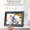 Kép 10/13 - 10,1 hüvelykes WiFi digitális képkeret, 1280x800 IPS érintőképernyő, Frameo alkalmazás, 32GB beépített memória - Fekete