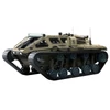 Kép 12/15 - Lánctalpas távirányítós tank LED világítással és 360°-os forgással - Sárga, 3 akkumulátor
