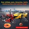 Kép 2/20 - Autós bikázó és gumiinflátor, előre beállított nyomás, 14.8V akku, LED/SOS fény, autóhoz, biciklihez, motorhoz, kosárlabdához - 10000mAh 