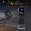 Kép 3/20 - Autós bikázó és gumiinflátor, előre beállított nyomás, 14.8V akku, LED/SOS fény, autóhoz, biciklihez, motorhoz, kosárlabdához - 10000mAh 