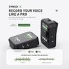 Kép 6/14 - SYNCO G2(A2) 2.4G vezetéknélküli mikrofon szett: 1 vevő, 2 adó, 2 csíptetős mikrofon, 150m hatótáv, TFT kijelző, 3.5mm csatlakozó vloghoz és interjúhoz