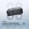 Kép 10/14 - SYNCO G2(A2) 2.4G vezetéknélküli mikrofon szett: 1 vevő, 2 adó, 2 csíptetős mikrofon, 150m hatótáv, TFT kijelző, 3.5mm csatlakozó vloghoz és interjúhoz