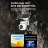 Kép 6/16 - 3MP napelemes, vezeték nélküli, falra szerelhető okos WiFi kamera színes éjjellátással, IP66 vízálló, kétirányú hanggal és mozgásérzékeléssel