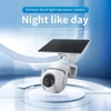 Kép 16/16 - 3MP napelemes, vezeték nélküli, falra szerelhető okos WiFi kamera színes éjjellátással, IP66 vízálló, kétirányú hanggal és mozgásérzékeléssel