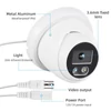 Kép 4/10 - 1080P CCTV kamera, vezetékes biztonsági kamera beltéri/kültéri megfigyeléshez, infravörös éjjellátó, 3.6mm objektív, széles látószög, 2.0MP - PAL